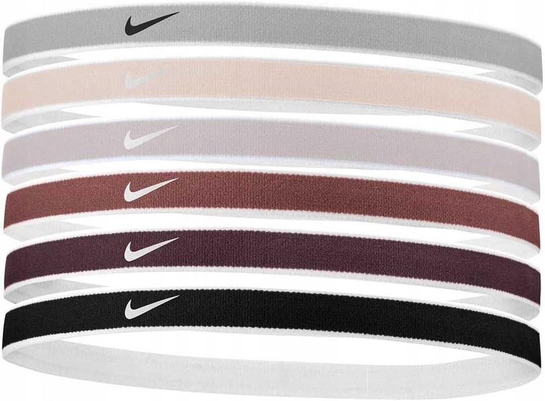 OPASKI NA WŁOSY NIKE 6 SZTUK NA GŁOWĘ N.100.2021.137.OS