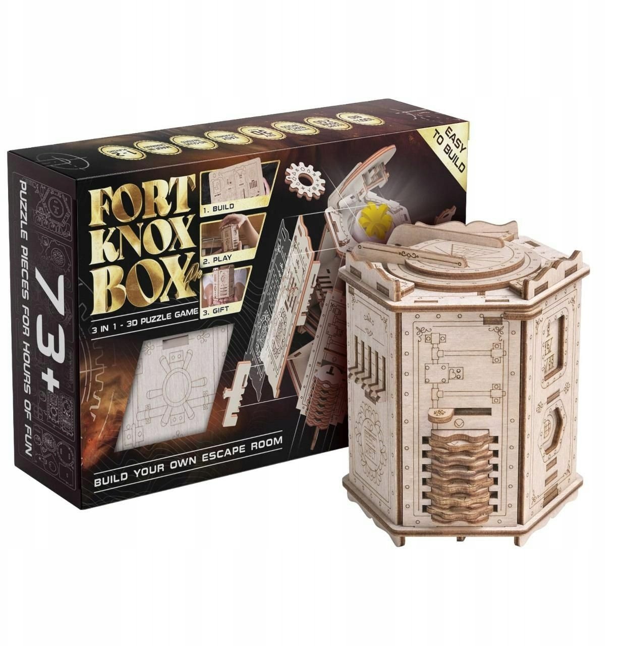 Annick Goutal EscapeWelt 3D drewniana układanka łamigłówka Fort Knox Pro