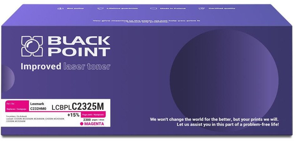 [LCBPLC2325M] Toner BP (Lex C232HM0)