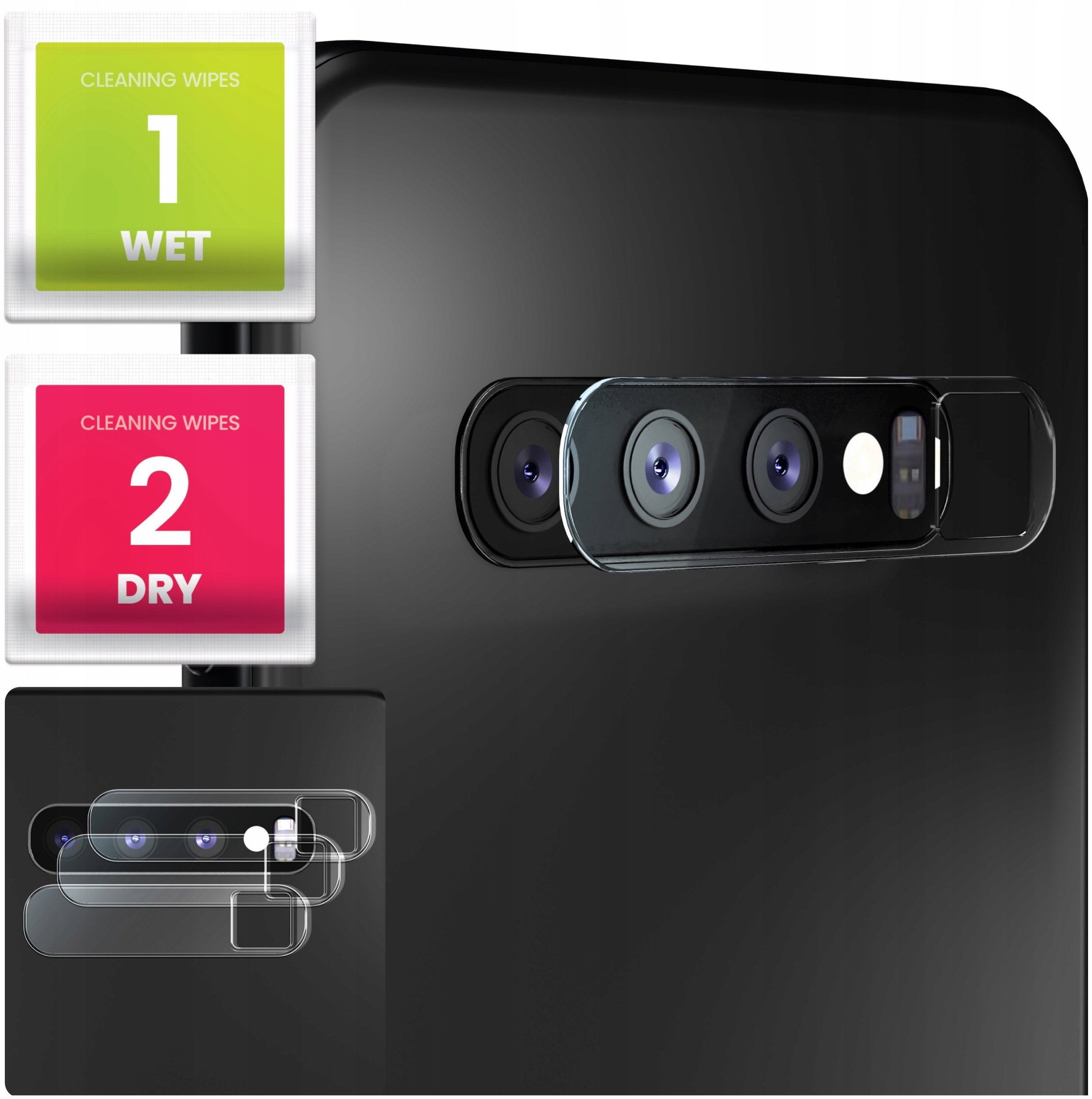 3-PAK Szkło Na Aparat Do Samsung Galaxy S10 (Hartowane, Na Obiektyw, 9H)