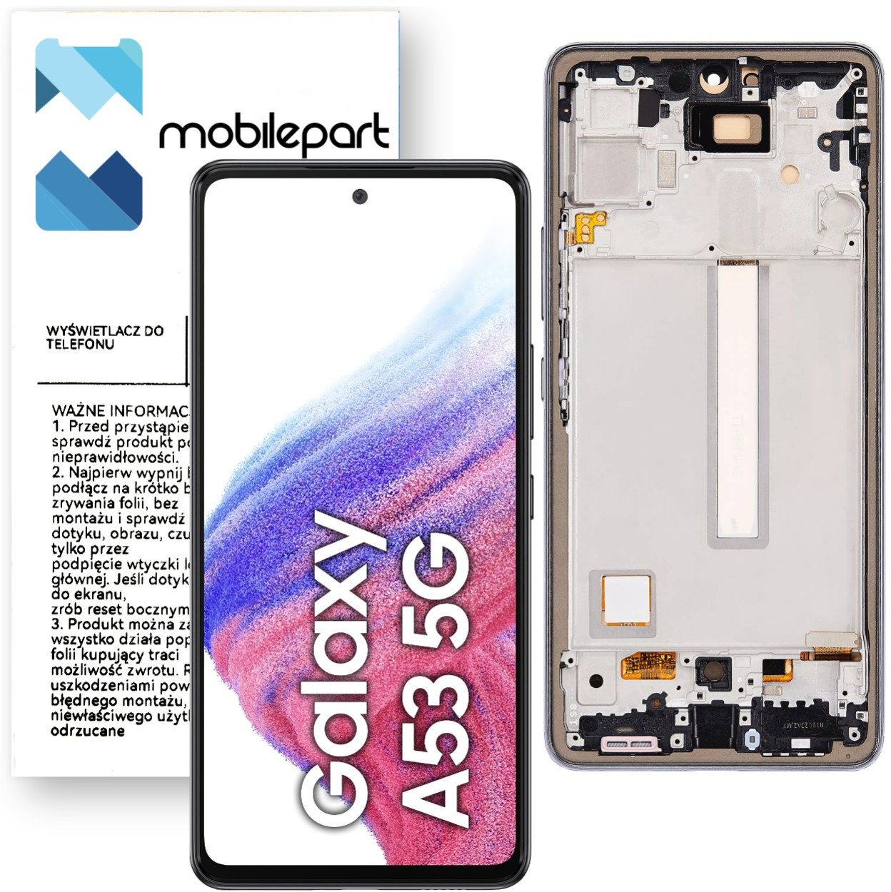 Wyświetlacz do Samsung Galaxy A53 5G LCD SM-A536 Ekran Full Oled Ramka