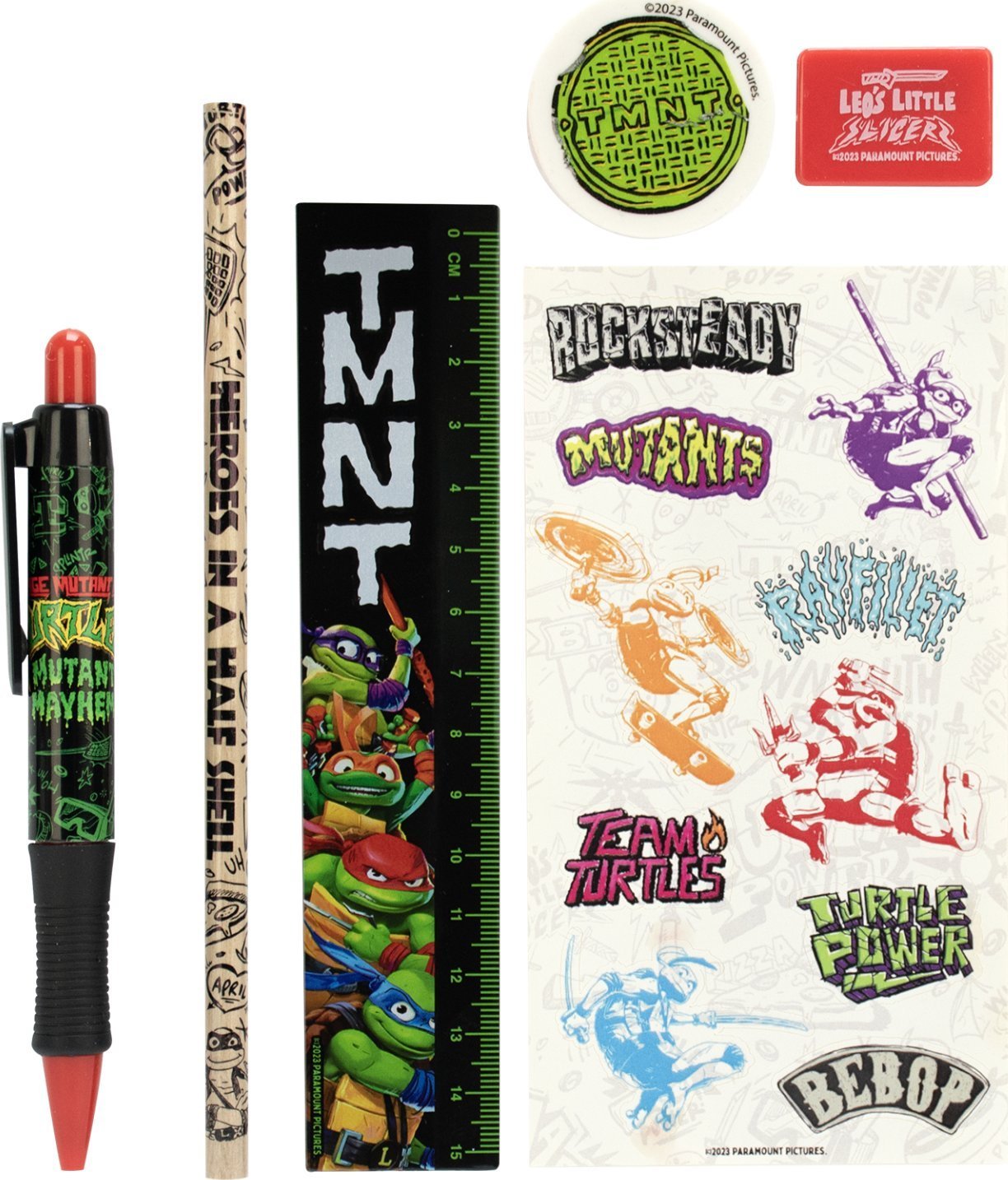 Piórnik Insight Editions ThumbsUP! Stationery Set - 5pc - TMNT - Mayhem