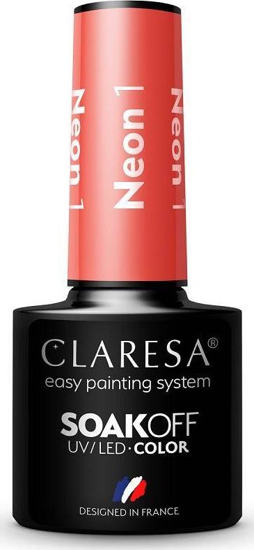 Claresa Claresa Soak Off UV/LED Neon lakier hybrydowy 1 5g