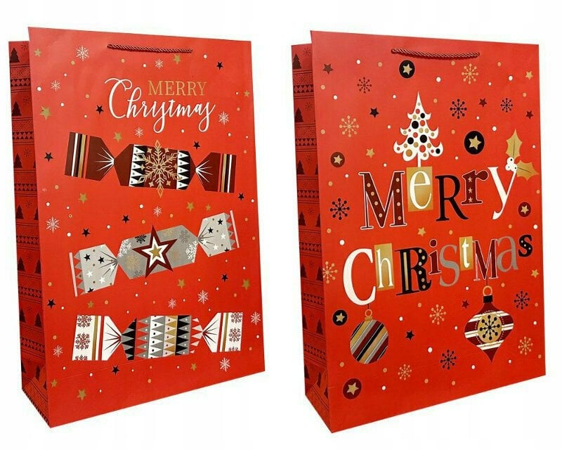 Torebka ozdobna prezentowa JP 2024-1XL 40x56x13 cm mix cena za 1 szt