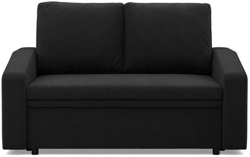 Adams Group Sofa z funkcją spania, BLOM, Mikrofibra, 148x87x90 cm, czarny