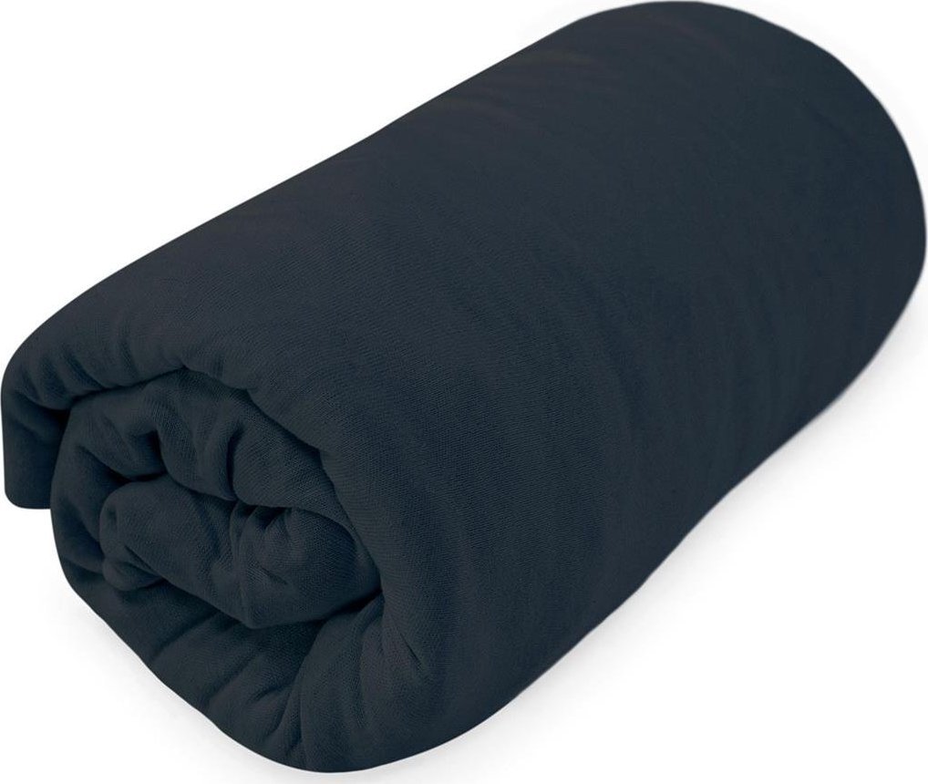 Darymex Prześcieradło jersey z gumką BASIC 026/CIEMNY GRANAT/160x200