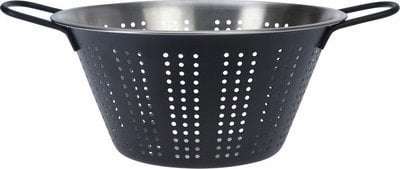 Home Styling Collection Durszlak metalowy ze stali nierdzewnej, wygodne uchwyty, Ø 22 cm