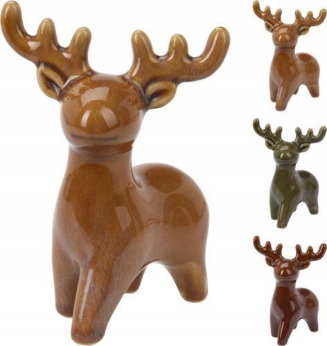 Koopman Figurka świąteczna Renifer ozdoba domowa 14 cm