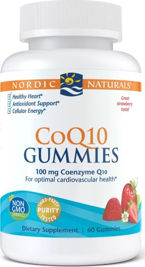 Nordic naturals Nordic Naturals - CoQ10 Gummies, 100mg, Smak Truskawkowy, 60 żelek