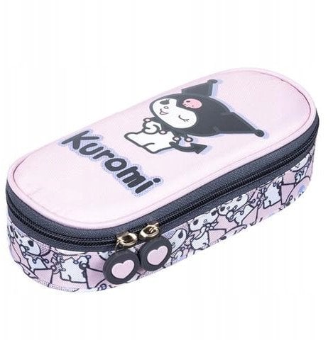 Piórnik z wewnętrzną klapką Kuromi Pink