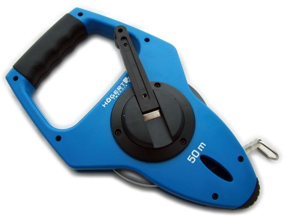 Högert Technik Taśma miernicza 50 m x 12,5 mm stalowa (HT4M475)
