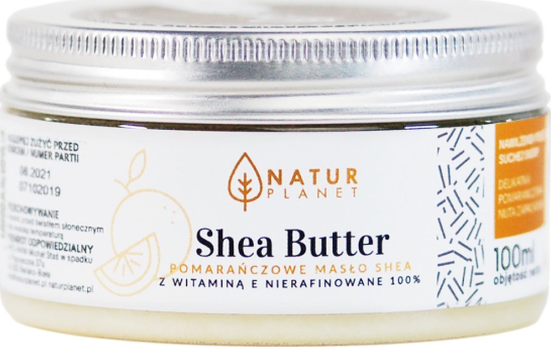 Natur Planet Masło Shea Pomarańczowe Z Witaminą E 100ml