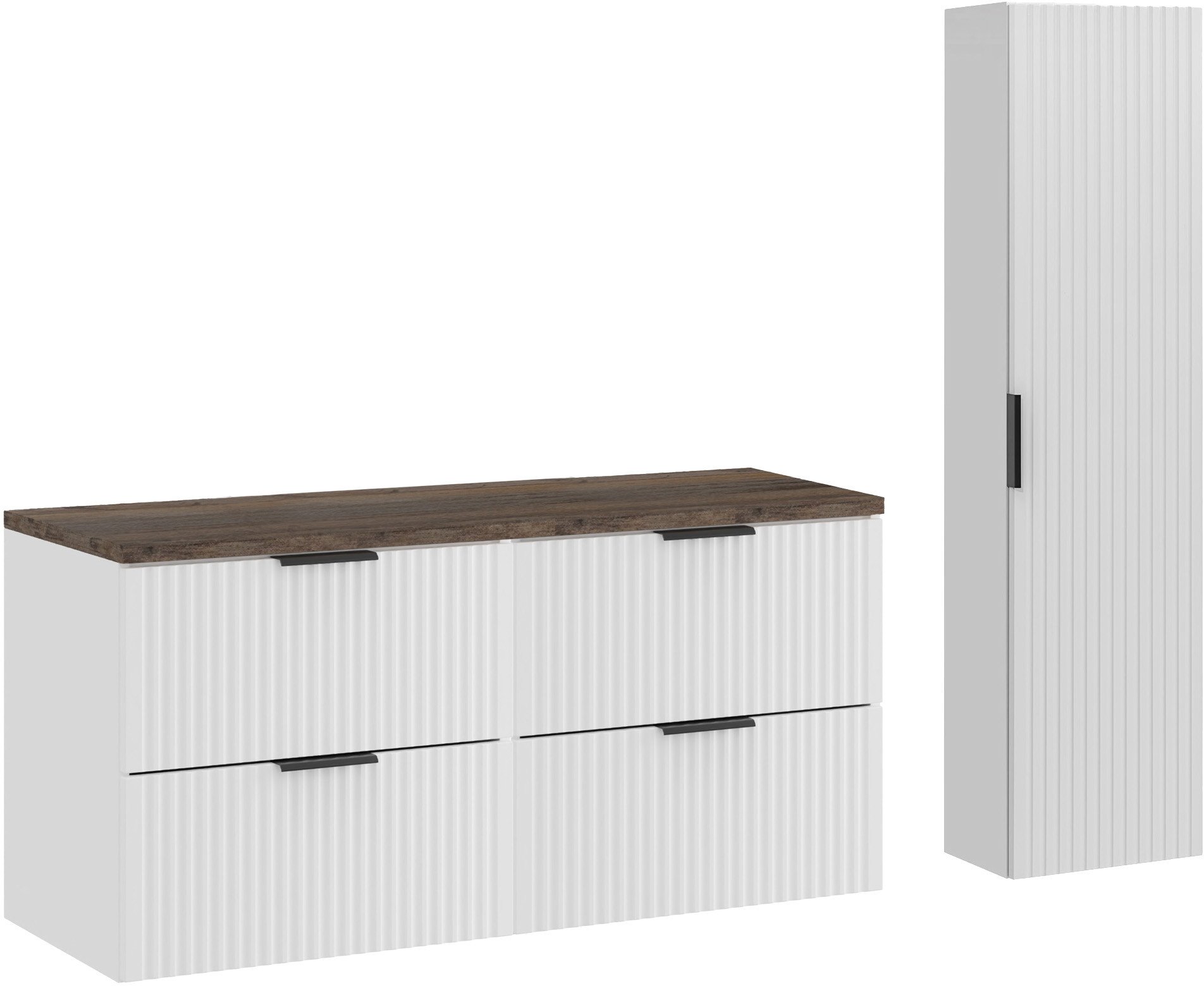 Zestaw meblowy 120cm z blatem i Szafką wysoką