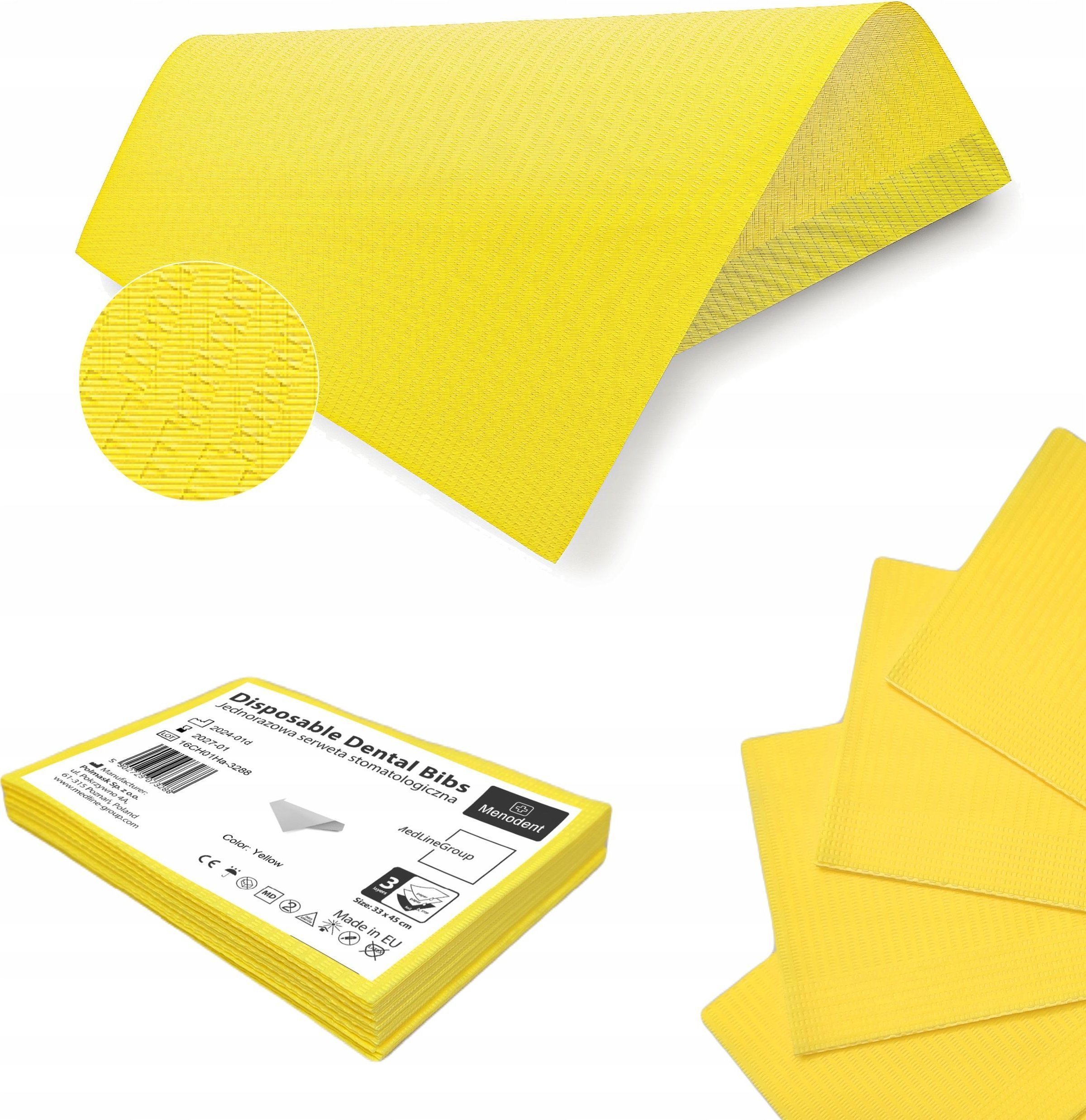 SERWETY PODKŁADY HIGIENICZNE PODFOLIOWANE WODOODPORNE 3 WARSTWY 10SZT PL 8%