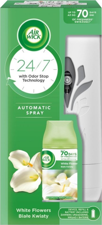 Air Wick automatyczny odświeżacz powietrza i wkład Białe Kwiaty 250ml
