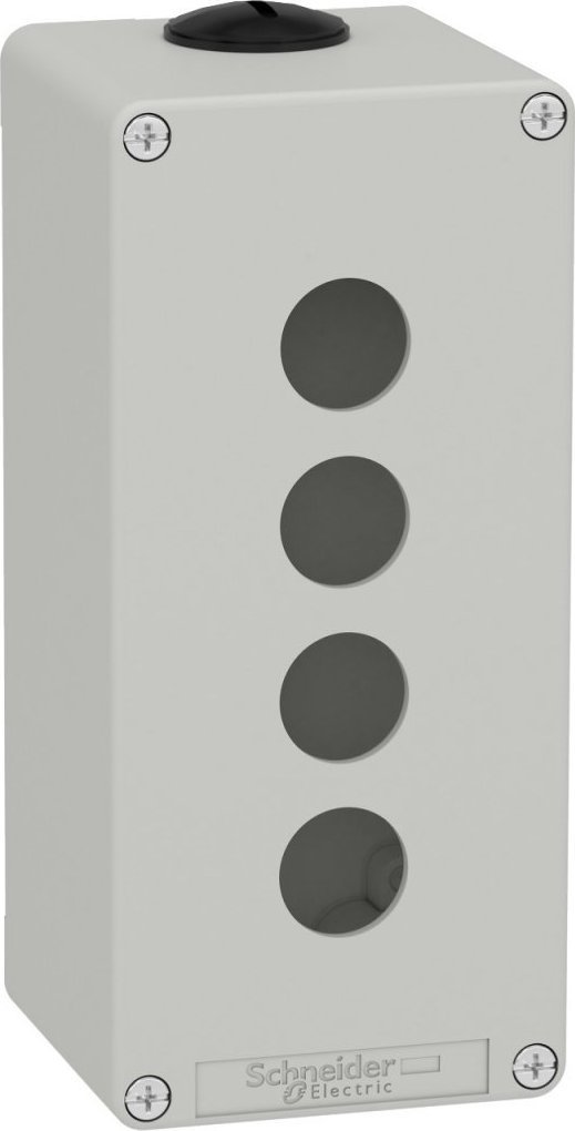 Schneider Harmony XAP Kaseta sterownicza pusta szara 4 otwory XAPD3504