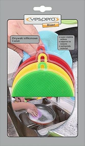Vespero Myjka Zmywak Kuchenny Silikonowy 3 szt SA2937578 Vespero..