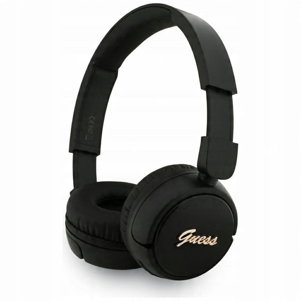 Headphones Guess Bluetooth 5.3 Metal Logo Script black