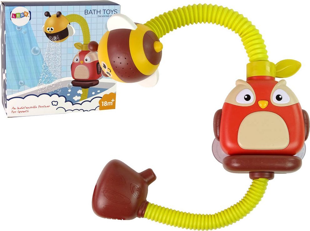 LeanToys Zabawka Do Kąpieli Sówka Prysznic Pszczółka