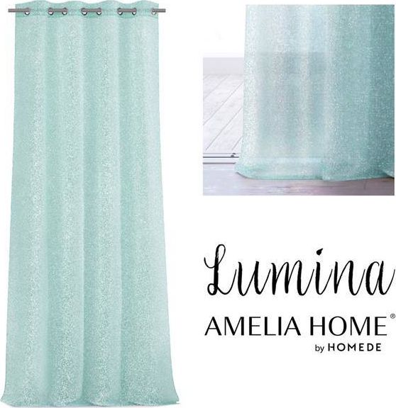AmeliaHome SCURT/AH/LUMINA/EYELETS/MINT/140X250