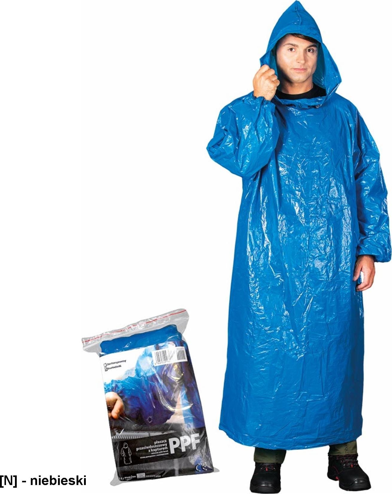 R.E.I.S. PPF - PŁASZCZ PRZECIWDESZCZOWY FOLIOWY - niebieski - UNI.