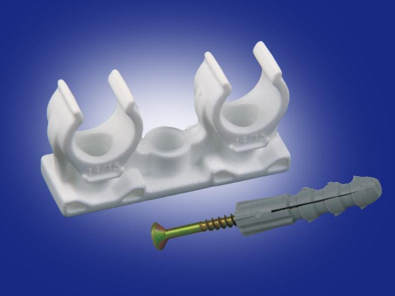 Onnline Uchwyt podwójny 25-28mm ze śrubą i kołkiem