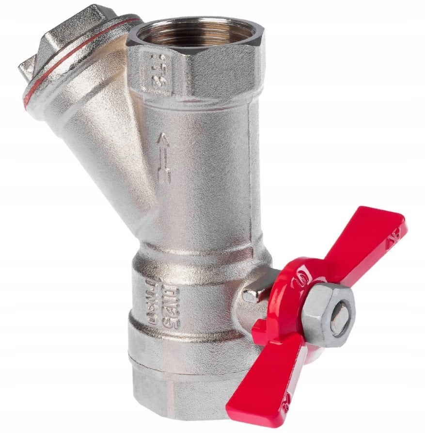 Zawór kulowy z filtrem 1GW-GW motylek SENA VA30