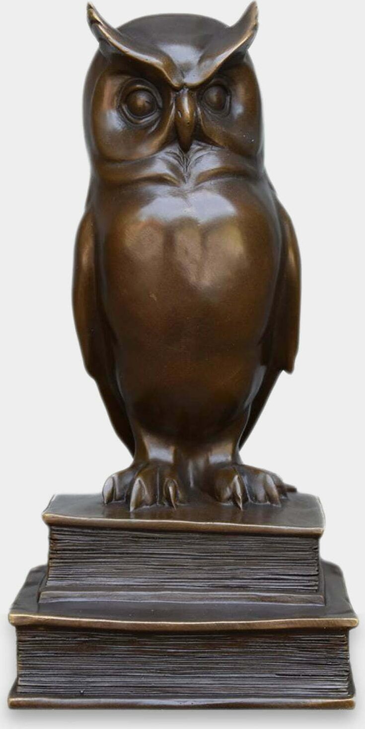 rzezbyzbrazu Mądra Sowa Rzeźba z Brązu