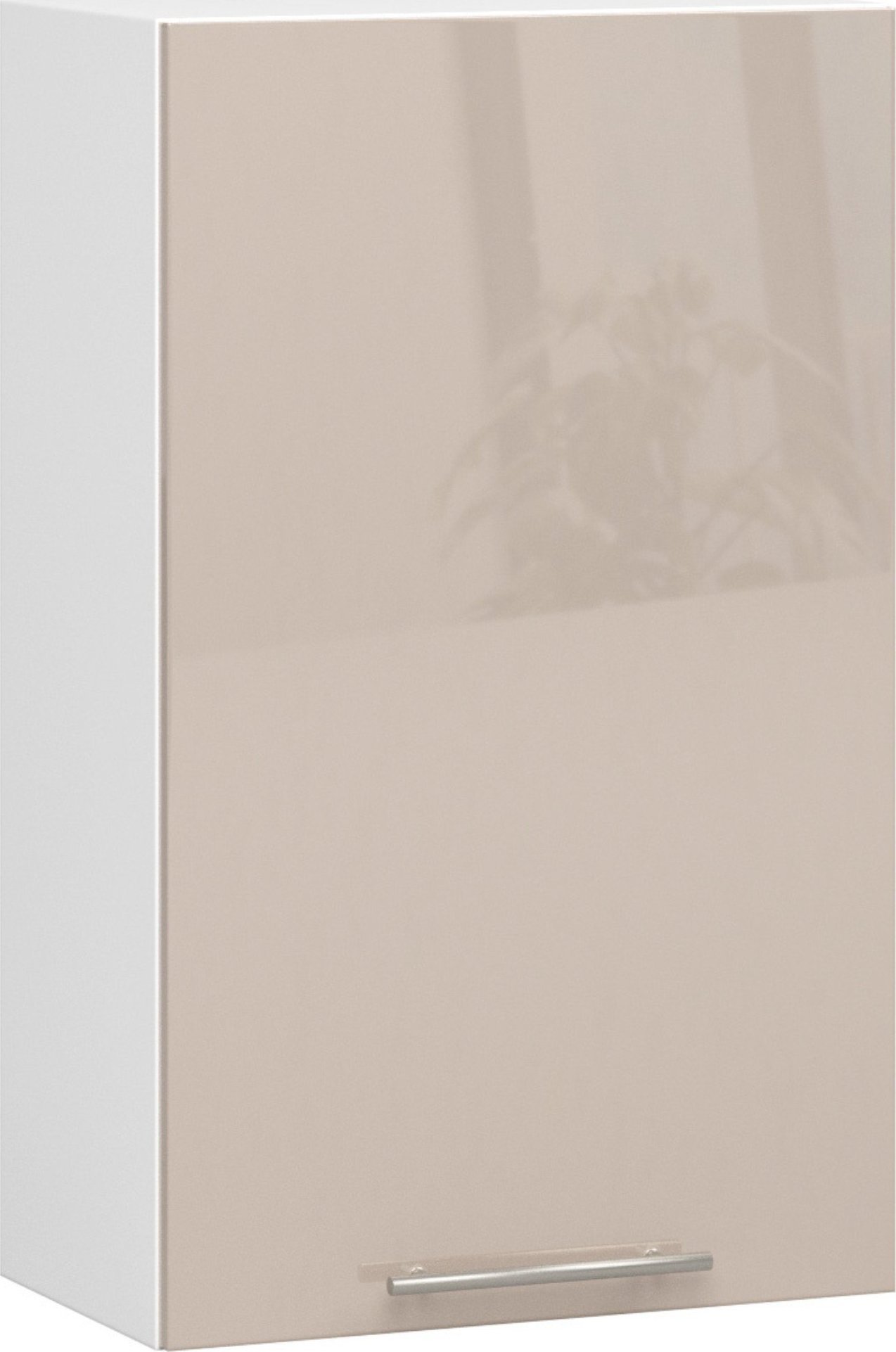 Fabryka Mebli Akord WISZĄCA SZAFKA KUCHENNA OLIWIA W 50cm BIAŁA-CAPPUCCINO POŁYSK H720