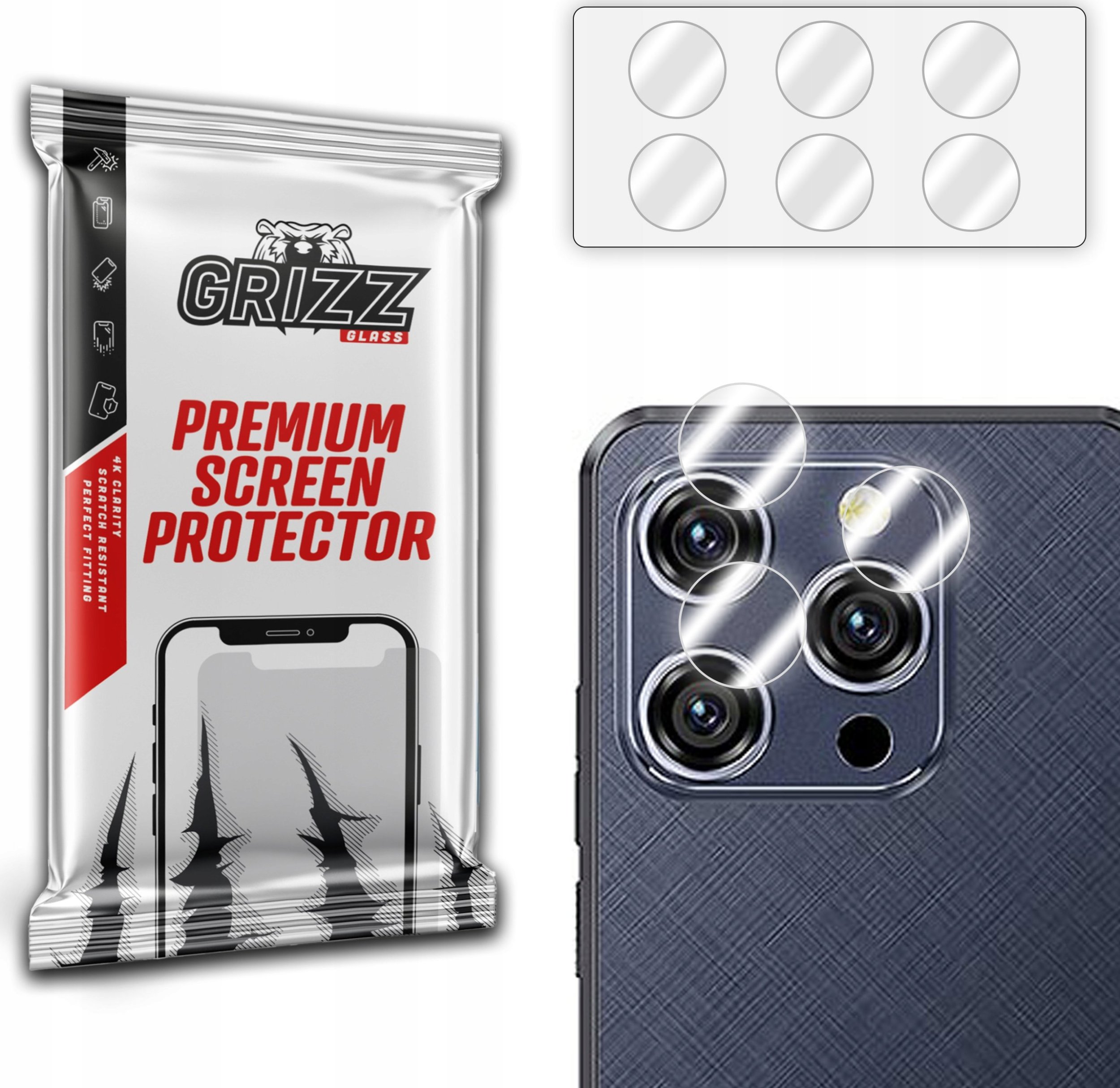 GrizzGlass Szkło na aparat GrizzGlass HybridGlass Camera do Oukitel WP52