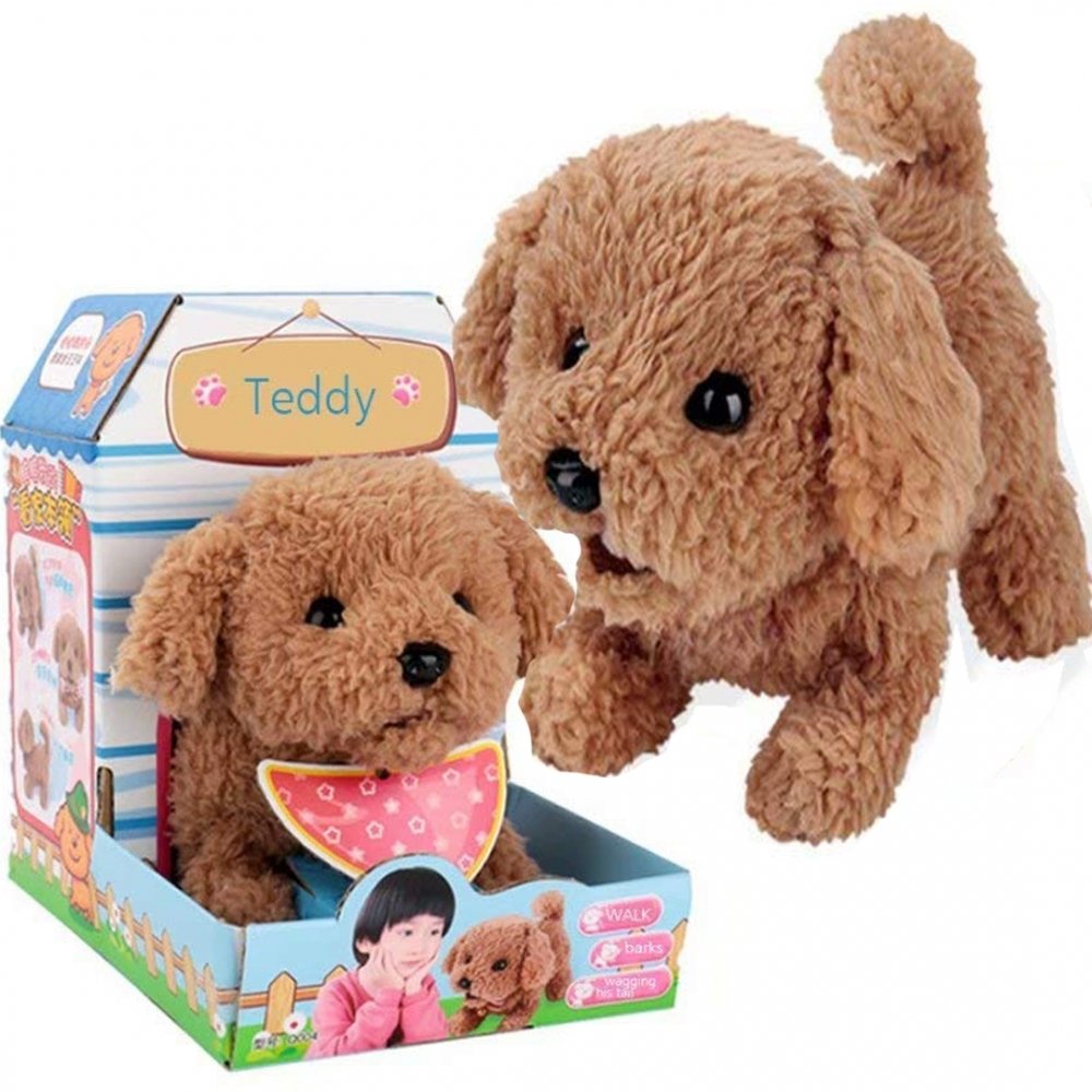 Piesek interaktywny Szczeniaczek Kundelek brązowy