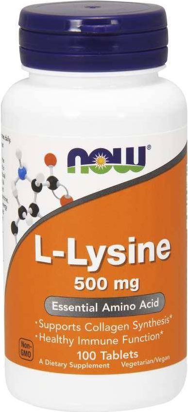 NOW Foods NOW Foods - L-Lizyna, 500mg, 100 tabletek