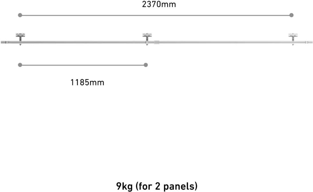 Anker SOLIX - Befestigungsklammer(n) fur Solarpanel - Geneigt - Silber (Packung mit 2)