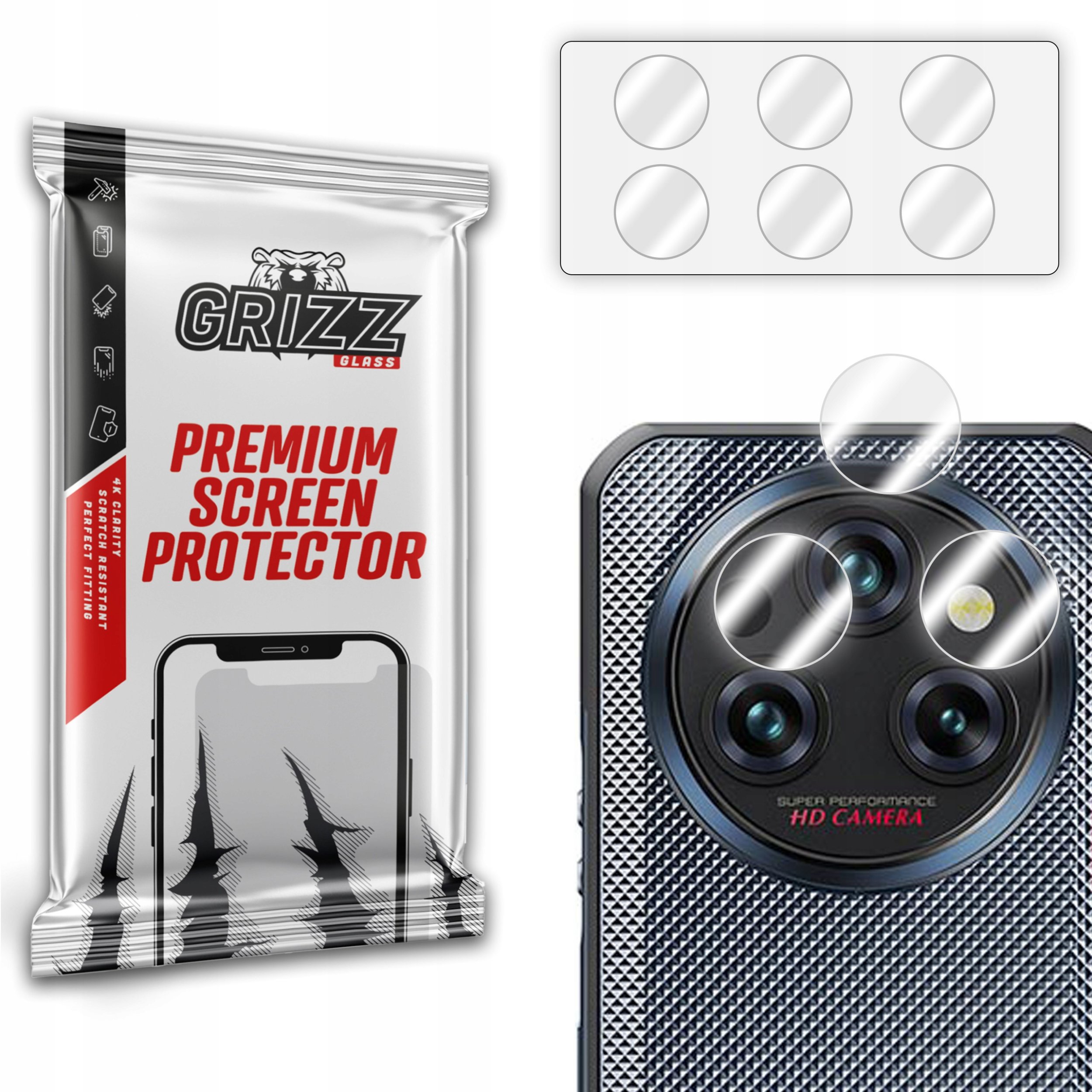 Szkło na aparat GrizzGlass HybridGlass Camera do Oukitel WP35 S