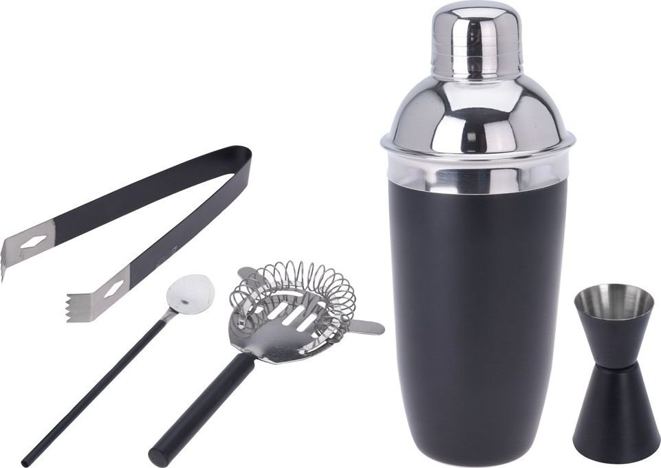 Excellent Houseware Zestaw barowy do drinków shaker miarka barmańska