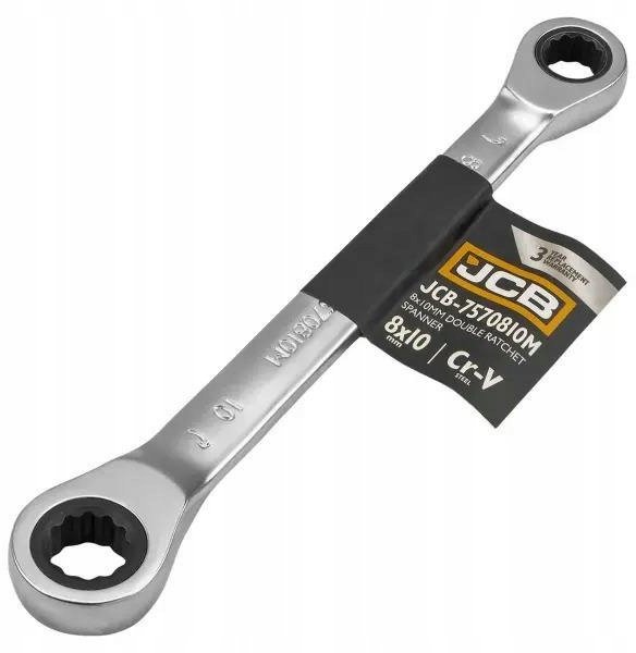 Klucz oczkowy dwustronny z grzechotką 8x10mm