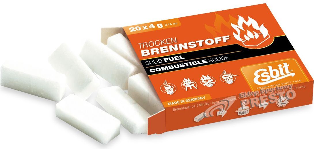 Esbit Paliwo stałe 20x4g Esbit roz. uniw (010204)
