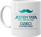 Koszulkowy Jestem tatą i co, jak co, ale dzieci to mi się udały - kubek z nadrukiem