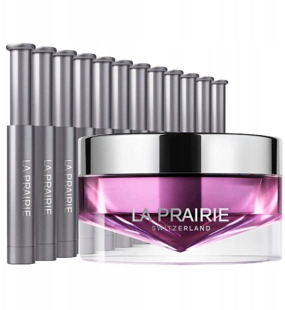 LA PRAIRIE_SET Platinum Rare Haute-Rejuvenation Overnight Mask maska do twarzy na noc 20ml + serum do twarzy 12x0,7ml