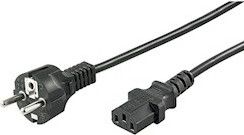 Kabel zasilający Goobay Schuko-C13, 3m, czarny - 96036