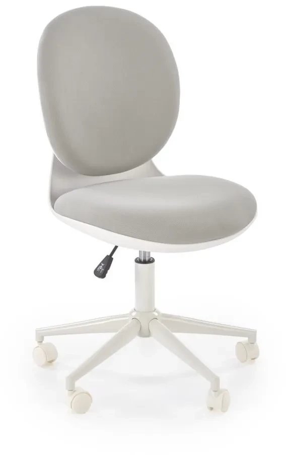 Fotel dziecięcy ORION 2 jasny szary/biały HALMAR