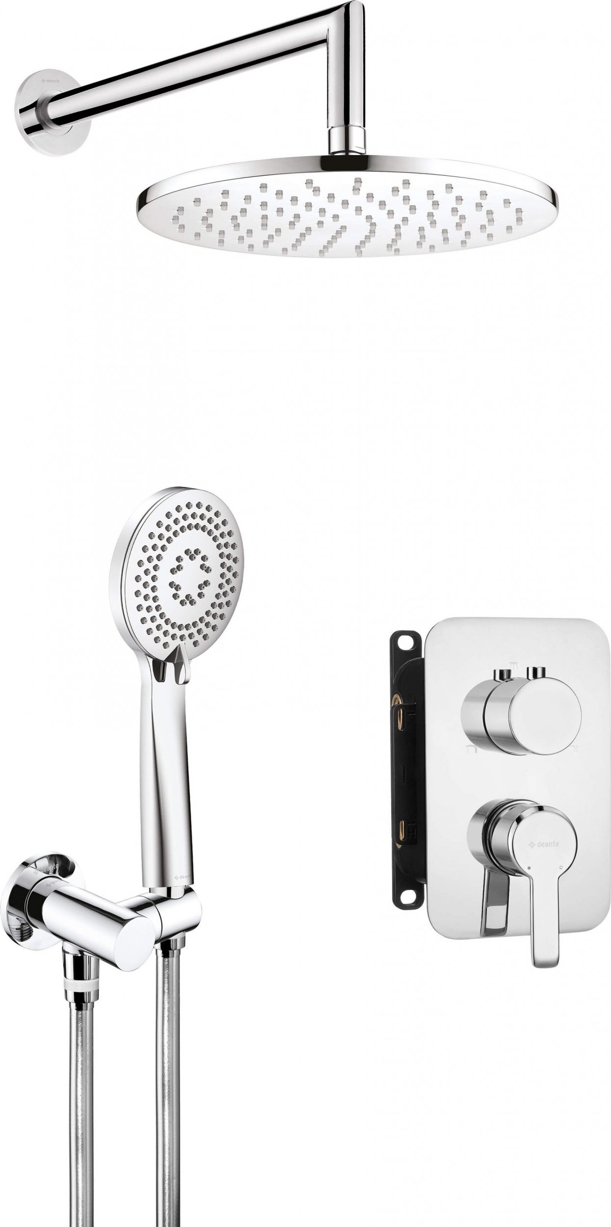 Zestaw prysznicowy Deante Zestaw prysznicowy podtynkowy z BOXem mieszaczowym