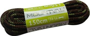 Mountval Sznurówki Sznurowadła Trekkingowe 150 cm 15 kolorów (brązowo/zielone)