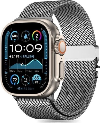Tech-Protect TECH-PROTECT MILANO APPLE WATCH 6 / 7 / 8 / 9 / 10 / SE / ULTRA 1 / 2 (44 / 45 / 46 / 49 MM) SILVER