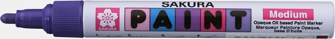 Sakura Marker Paint ze średnią fioletową końcówką,