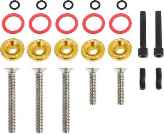 MTuning_F Śrubki Pokrywy Zaworów Honda Civic D-Seria JDM Gold