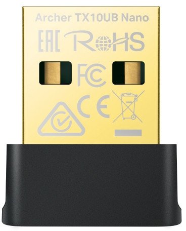 AX900 Nano Dual Band Wi-Fi 6 Bluetooth 5.3 USB AdapterSPEED: 600 Mbps at 5 GHz + 287 Mbps at 2.4 GHzSPEC: Internal Antennas, USB 2.0