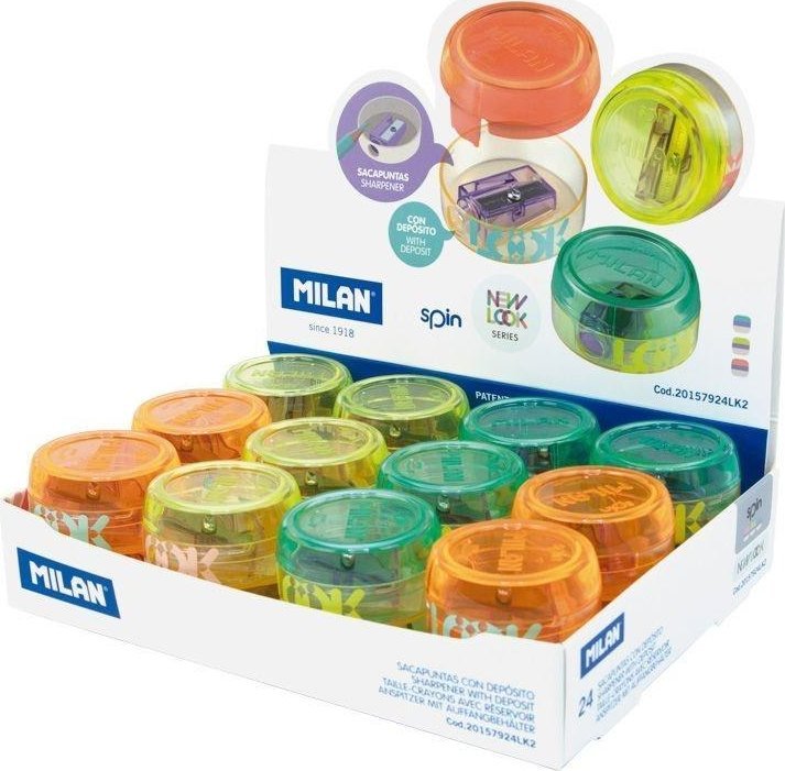 Milan Temperówka Spin New Look (24szt)