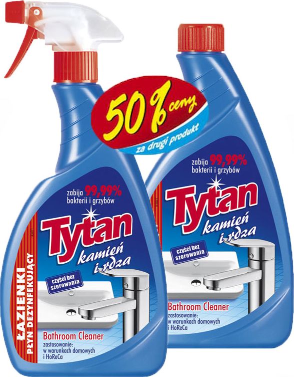 Tytan PŁYN DO ŁAZIENEK DEZYNFEKUJĄCY TYTAN SPRAY+ZAP