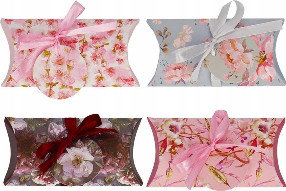 Incood Pudełko na prezenty 15x7cm kwiaty 8 szt.